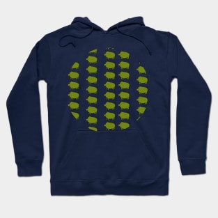 Green Pig Pattern Hoodie